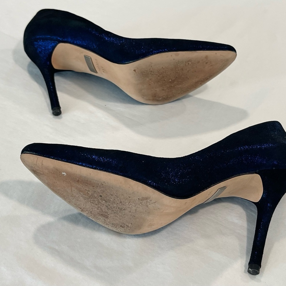 Badgley Mischka | Blue Iridescent Pumps | 7 - Picture 6 of 8